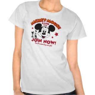 Mickey Mouse Club "Join Now" Tee Shirts