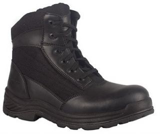 Knapp Mens Black 8 Inch Shield Side Zip Boot Style: K8865: Shoes