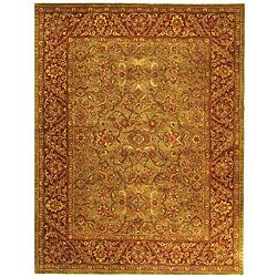 Safavieh Handmade Golden Jaipur Green/ Rust Wool Rug (6 X 9)