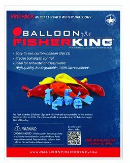 Balloon Fisher King 401 Multi Clip Pro Pack with 9 Inch Balloons (10 Pack) : Fishing Float Tubes : Sports & Outdoors