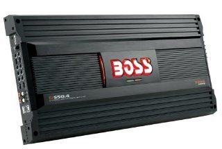 Boss Audio D550.4 MOSFET Bridgeable 4 Channel Power Amplifier : Vehicle Multi Channel Amplifiers : Car Electronics