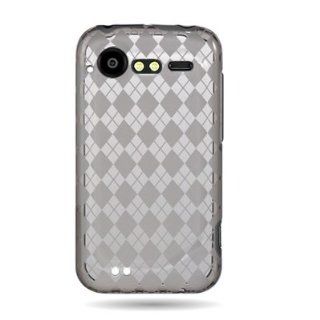 SMOKE PLAID TPU CANDY SKIN CASE COVER FOR VERIZON HTC DROID INCREDIBLE 2 ADR6350: Cell Phones & Accessories
