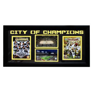 Pittsburgh City Of Champions Steelers And Penguins Four photo Frame