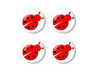 Ladybug Lady Bug   3D Domed Set of 4 Stickers Badges Wheel Center Cap Automotive