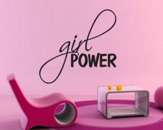 Girl Power Child Teen Vinyl Wall Decal Mural Quotes Words Ct055girlpowervii7   Wall Decor Stickers  