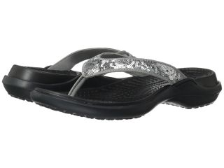 Crocs Capri Sequin Sandal Womens Sandals (Gray)