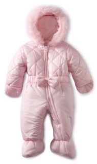 Rothschild Baby Girls Newborn Infant Quilted Princess Pram With Bow   Petal Pink (0 6 Months) Clothing