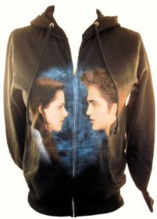 Twilight New Moon Hoodie   Edward Cullen and Bella Swan Face to Face: Clothing