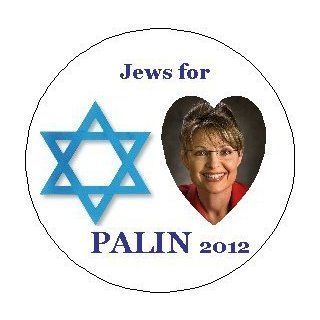 * JEWS FOR PALIN 2012 * Sarah Palin 2012 Presidential Election / President Political Pinback Button 1.25" Pin / Badge: Everything Else