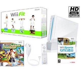Wii Ultra Fitness Bundle   NEW Nintendo Wii System + Wii Sports + Wii Fit w/ Balance Board + Active: Video Games