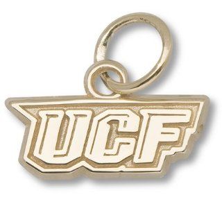 UCF (Central Florida) Knights 3/16" "UCF" Charm   10KT Gold Jewelry : Sports & Outdoors