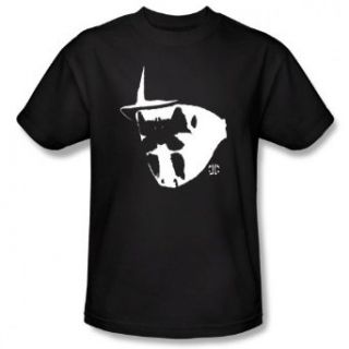 Watchmen MASK AND SYMBOL   Short Sleeve Adult Tee BLACK T Shirt: Clothing