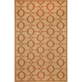 Liora Manné Terrace Arabesque Area Rug, Terracotta   23 x 35in