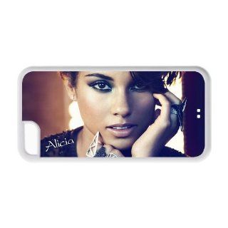 Custom Printed TPU Snap On Back Case for iphone 5C(Cheap iphone 5)  Charming Singer Alicia Keys  1: Cell Phones & Accessories