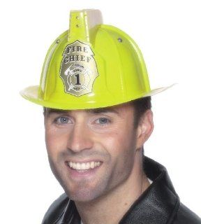 Smiffy'S Firemans Helmet With Flashing Light And Siren Sound Yellow: Toys & Games