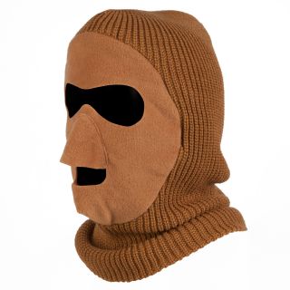 Quietwear Brown Knit and fleece Patented Mask