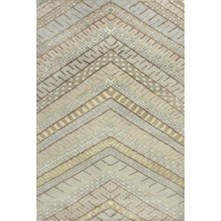 KAS Oriental Rugs Amore Frost Chevron Rug