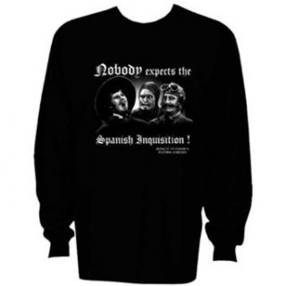 Monty Python Spanish Inquisition Men's Long Sleeve T shirt, Small: Clothing