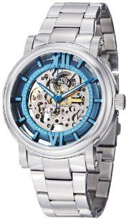 Stuhrling Original Men's 426.33116 Classic Winchester XT Automatic Skeleton Blue Dial Stainless Steel Bacelet Watch: Watches