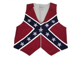 Confederate Civil War Flag Vest Made in the U.S.A (XXL): Clothing