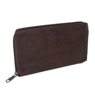 CTM Mens Leather Zippered Credit Card Case at  Mens Clothing store: Credit Card Holders