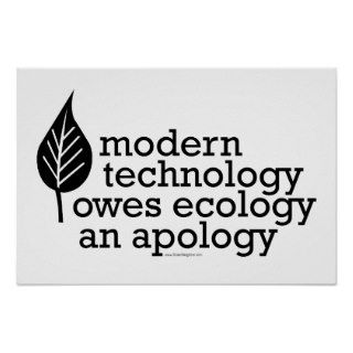 Ecology / Technology Quote Poster