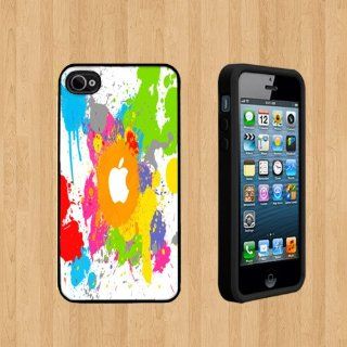 WaterColor Art with Logo copy Custom Case/Cover FOR Apple iPhone 5 BLACK Rubber Case ( Ship From CA ): Cell Phones & Accessories