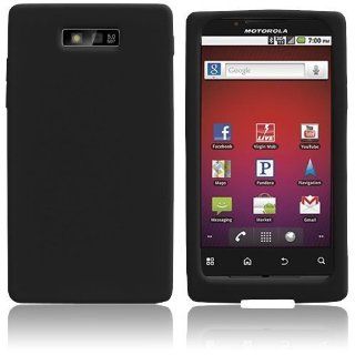 Motorola Triumph WX435   Black Soft Silicone Skin Case Cover: Cell Phones & Accessories