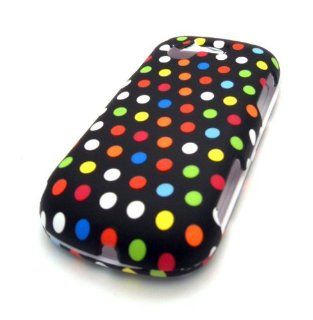 Samsung S425G SGh 425G Rainbow Polka Dot Matte Case Skin Cover Faceplate Mobile Phone Accessory Cell Phones & Accessories