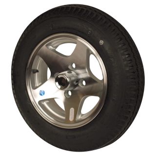 Martin Aluminum Star Mag Trailer Tires and Assembly — 12in. Bias Ply, Model# DM412C-4SM  12in. Aluminum Rims
