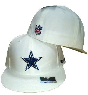 Dallas Cowboys 2009 White Fitted Flat Brim Sideline Reebok Cap / Hat : Baseball Caps : Sports & Outdoors