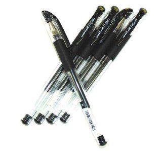 Uni ball Signo Rubber Grip & Stick Retractable Ultra Micro Point Gel Pens  0.38mm black Ink value Set of 5(with Values Japan Original Discription of Goods) : Gel Ink Rollerball Pens : Office Products