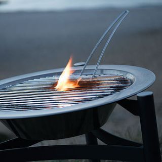 firepit bonfire/bbq with lid by barbed outdoor furniture specialists