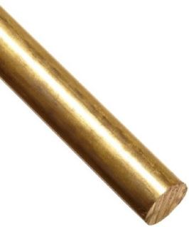 330 Brass Round Rod, Unpolished (Mill) Finish, H02 Temper, ASTM B16, 0.1875" Diameter, 12" Length: Brass Metal Raw Materials: Industrial & Scientific