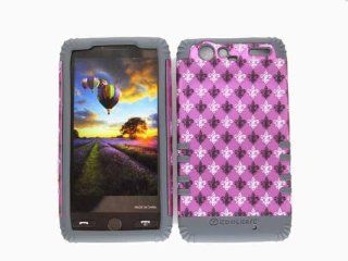 3 IN 1 HYBRID SILICONE COVER FOR MOTOROLA DROID RAZR VERIZON WIRELESS HARD CASE SOFT GRAY RUBBER SKIN SAINTS FLEUR CG TE442 S XT912 KOOL KASE ROCKER CELL PHONE ACCESSORY EXCLUSIVE BY MANDMWIRELESS: Cell Phones & Accessories