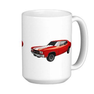 1970 Chevy Chevelle SS Red & White Coffee Mugs