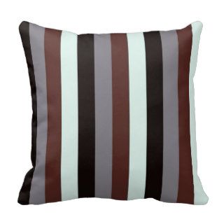 Retro Vertical striped abstract Pillow