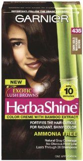 Garnier Herbashine Haircolor, 435 Dark Gold Mahogany Brown : Chemical Hair Dyes : Beauty