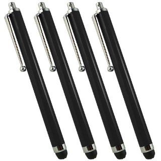 SAMRICK   Pack of 4   Black   High Capacitive Aluminium Stylus Pen for Apple iPad 1, iPad 2, iPad 3, iPad 4 4G & iPad Mini: Cell Phones & Accessories