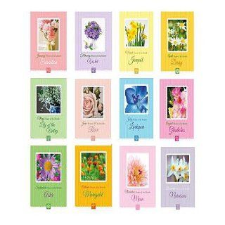 Flower of the Month Birthday Cards [With 12 Envelopes]: 0692403195195: Books