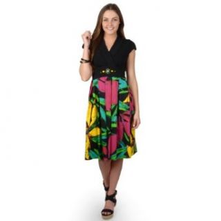 Sangria Brand Floral Print Sleeveless Dress at  Womens Clothing store