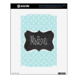 Baby Blue Circles; Vintage Chalkboard Decals For The NOOK