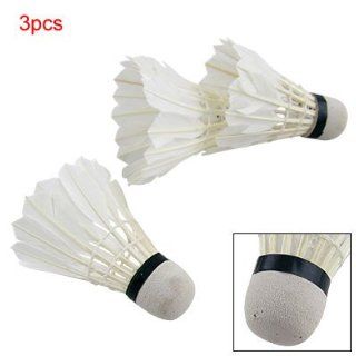 3Pcs White Feather Foam Badminton Shuttlecock Ball Game : Sports & Outdoors