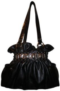 Kathy Van Zeeland Purse Handbag Monte Carlo Belt Shopper Black: Clothing
