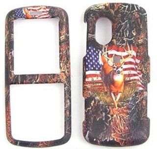 Samsung GRAVITY t459 Hunter Series Camo Camouflage Deer & USA Flag Hard Case/Cover/Faceplate/Snap On/Housing: Cell Phones & Accessories