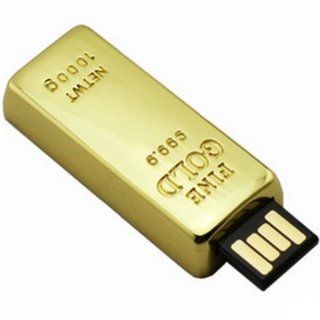 Ayangyang 16gb Cute Udisk USB Flash Drive Disk with Gold Bar Shaped Crystal U Disk Memory Size of 16 G Packet of 2 Computers & Accessories