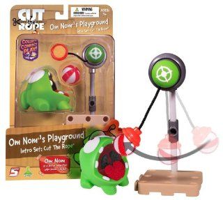 Om Nom's Playground   Intro Set: Rope   Cut The Rope ~2" Mini Figure Playset: Toys & Games
