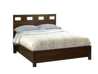 Modus Furniture International Riva Platform Bed, Queen, Chocolate Brown: Home & Kitchen