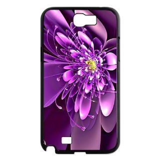 Custom Design Beatiful Purple&Red Flower Painting Best Protective Hard Plastic Case Cover for Samsung note2 N7100: Cell Phones & Accessories