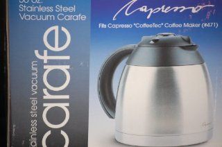 Capresso 4471.01 10 Cup Stainless Vacuum Replacement Carafe with Lid for CoffeeTEC 471 Coffeemaker: Kitchen & Dining